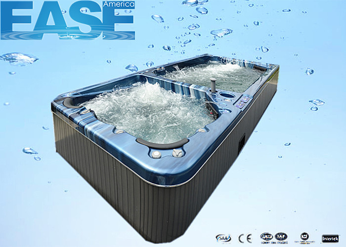 Acrylic portable square whirlpool massage bathtub swim spa, SW-59A, 5900*2250*1320mm