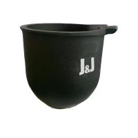 Résistant à la chaleur L'or fondu Graphite crucible Forme cylindrique Haute durabilité