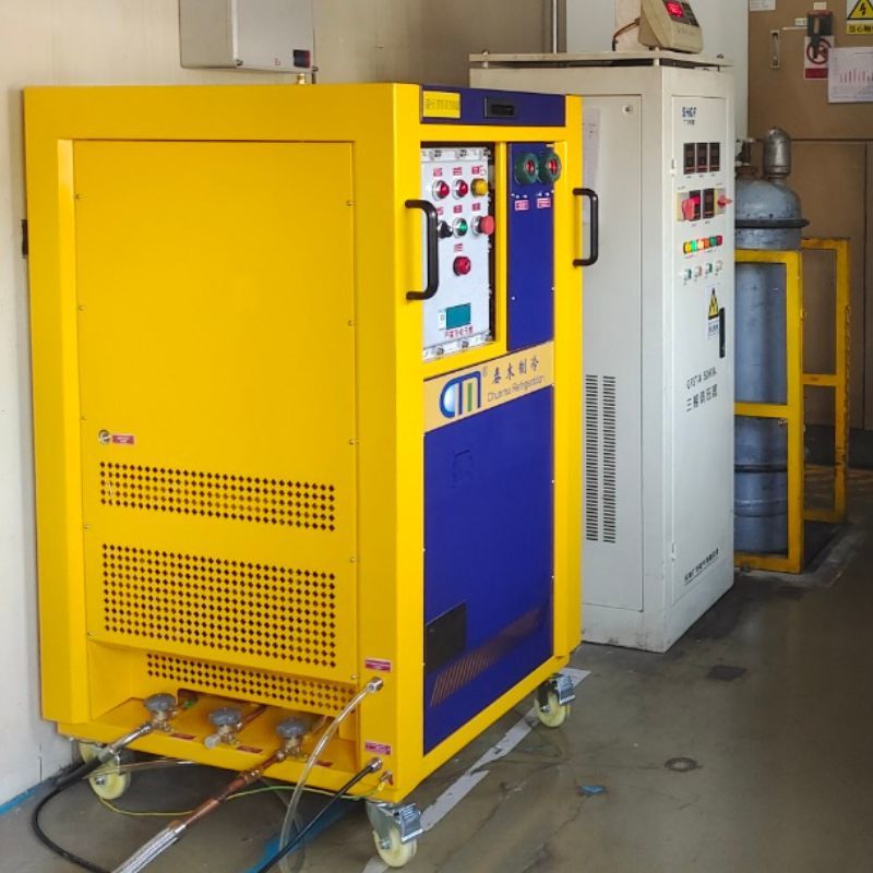 Industrial 4HP Refrigerant Recovery Machine with Reversing valve design for Both Liquid and Vapor