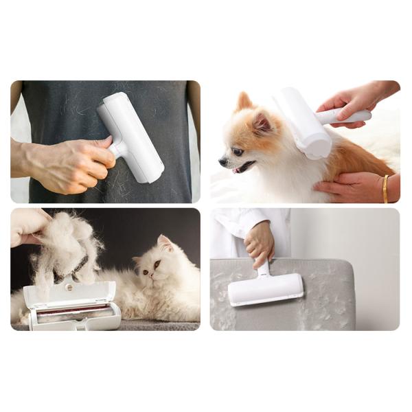 Blue ABS Nylon Fiber Pet Hair Remover Roller Thorough Dog Hair Roller