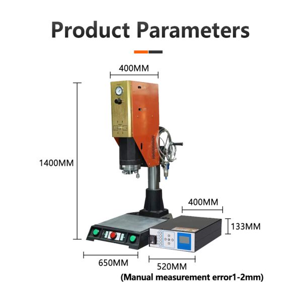 20KHz Adjustable Ultrasonic Sealing Machine For High Precision Plastic Processing