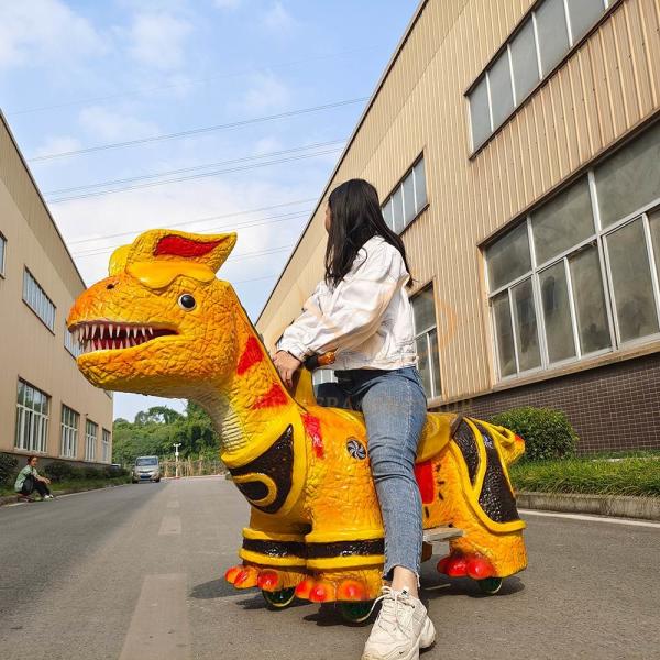 Parc d' amusement Dinosaure scooter électrique, centre commercial Dinosaure électrique Ride On