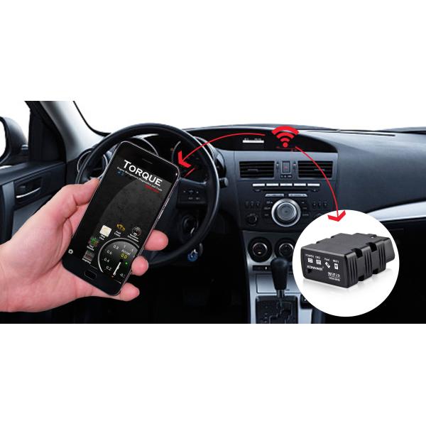 Высокоскоростной блок развертки Obd2 автоматический KW902 Wifi Elm327 беспроводной для прибора автомобилей 12V диагностического