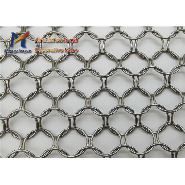 Сетка нержавеющей стали рассекателей 12mm занавеса сетки кольца Chainmail сваренная