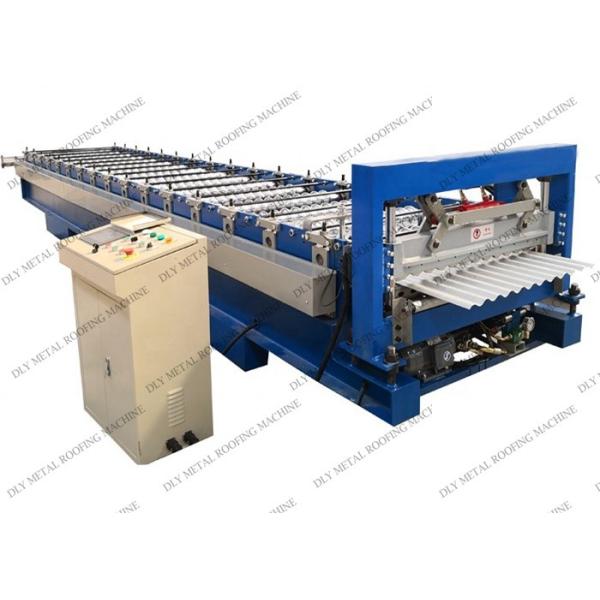 hoja del hierro acanalado 3P que hace el rollo del tejado del metal de la máquina 8000kg que forma el equipo