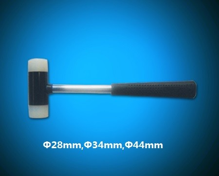 Nylon hammer with steel handle, Nylon mallet with steel handle