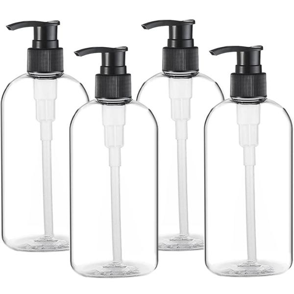 16OZ/500ml Empty Plastic Pump Bottles Dispense  Durable Refillable Containers