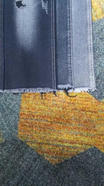 Stretch Denim Fabric Cotton Polyester Recovered Fibre Denim Fabric 10x7 JSD3080A