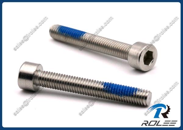 304/316 Stainless Steel Nylon Patch Self Locking Socket Cap Screws