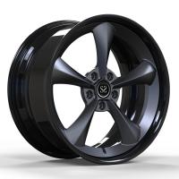 2 morceaux de l'alliage 18inch ont forgé les jantes faites sur commande de Matte Grey Barrel Gloss Black Staggered X6 de centre de roues