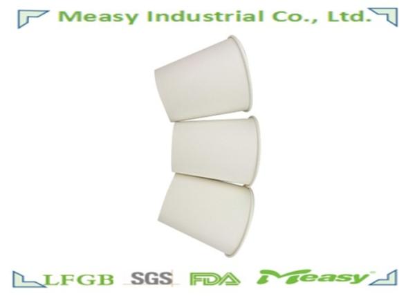 10OZ White Disposable Paper Cups For Hot Coffee , Customized Logo paper drinking cups