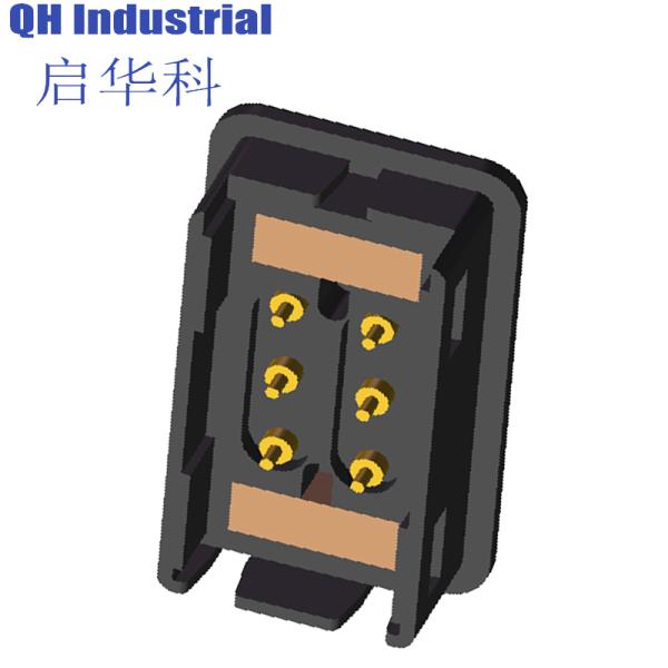 6Pin Greece Charger Connectors Magnetic spring loaded pin To Usb spring loaded pin Connector For Smart Watch