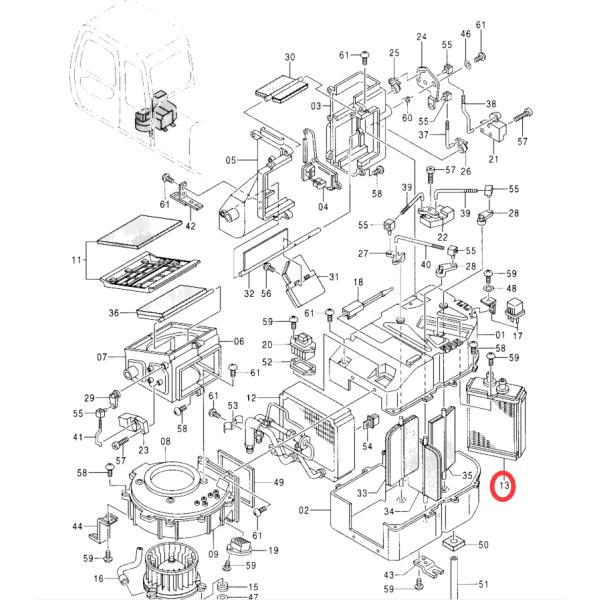 Качество OEM радиатора 4370265 подогревателя EX200 5 экскаватора EX100 5 Хитачи Качество OEM радиатора 4370265 подогревателя EX200 5 экскаватора EX100 5 Хитачи