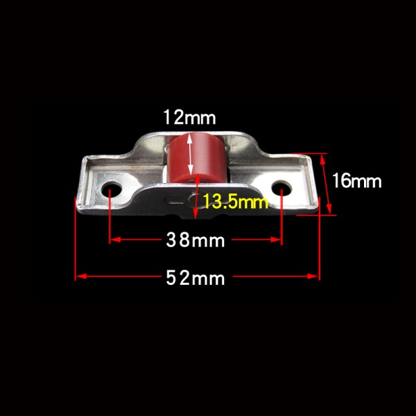 Aluminum Window Nylon Double Flat Wheels Door Upvc Window Rollers for Sliding Door