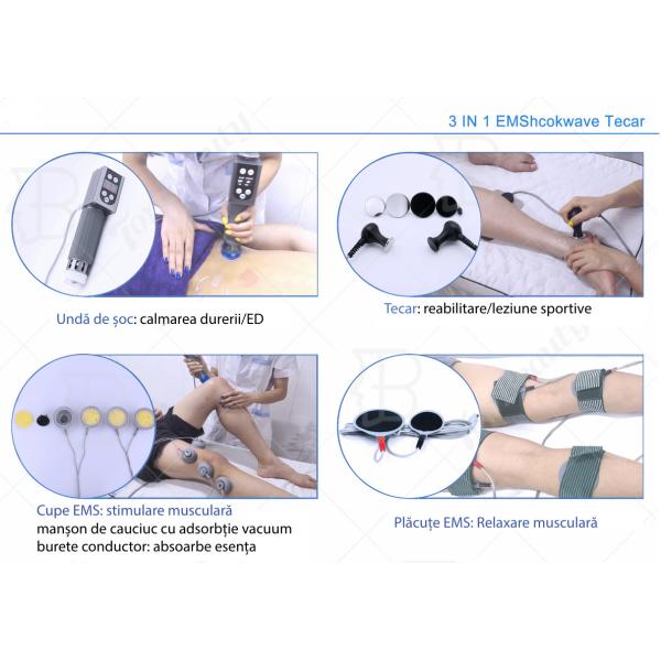 Ударная волна 3 Tecar Ems в 1 машине терапией ударной волны облегчения боли ударной волны ВЫМАЧИВАЕТ CET