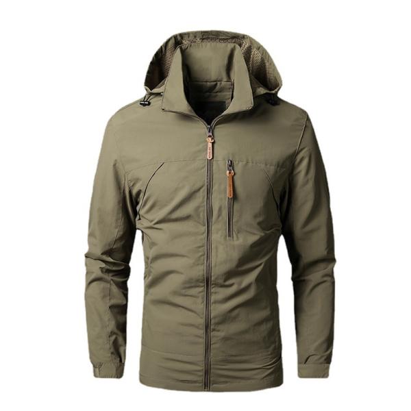Фабрика OEM Производитель Пользовательский Логотип Дышащая Водонепроницаемая Куртка Мужская Весенне-Осенняя Спортивная Куртка На Открытом Воздухе