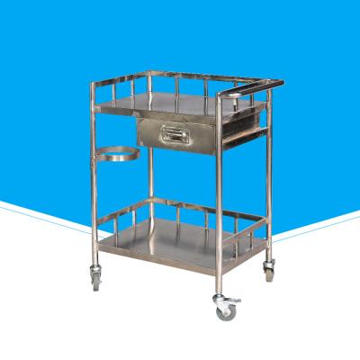600 * 480 * 750mm Hospital Dressing Trolley , Mobile Hospital Instrument Trolley
