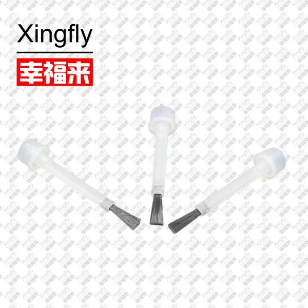 Flat Gel Nail Polish Brush Screw Cap Plastic Material For Bottles