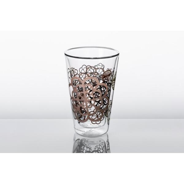 9oz Clear Double Wall Borosilicate Glass Tumbler Coffee Cup 260ml Mouth Blown