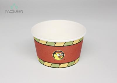 Single Wall Disposable Ice Cream Cups Doule PE Lining Moisture Proof