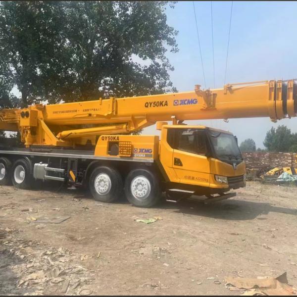 50T Hydraulic Old Crane Truck QY50K-II XCMG Mobile Crane