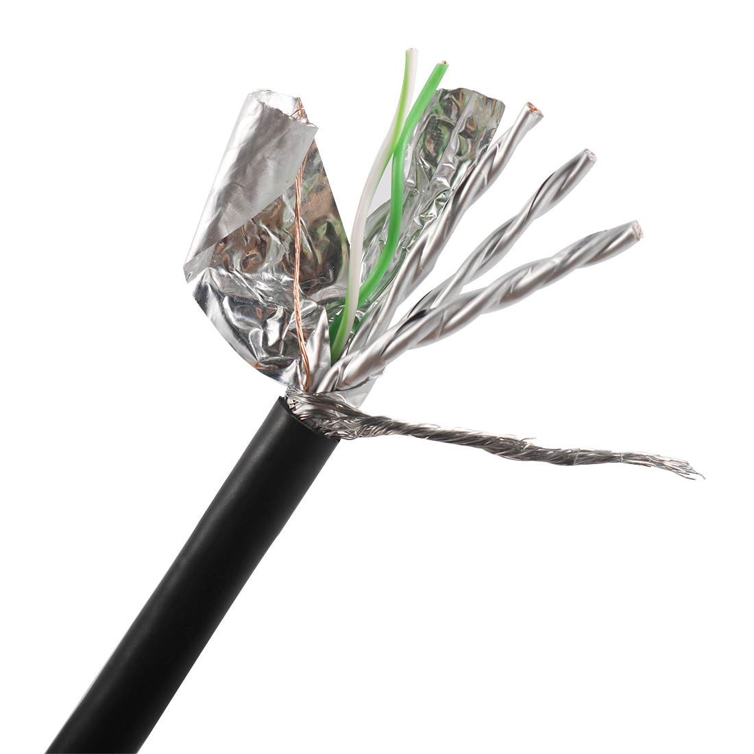 CPR Cat7 10G S/FTP защищал медные гибкие провода обжег обнаженный медный проводник