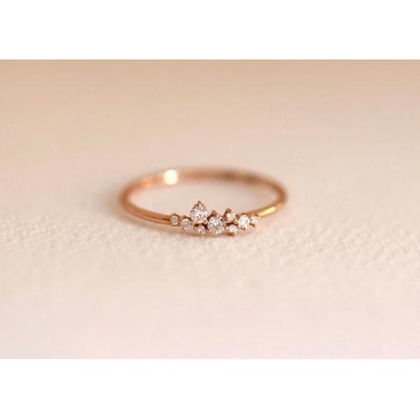 ODM отрезка твердого реального кольца украшений диаманта 14K гениальный для годовщины