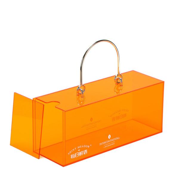Luxurious Custom Color Acrylic Box For Cake Chocolate Packing Gift Packing