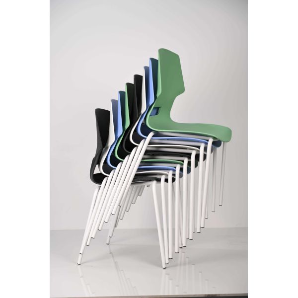 PP Stackable Mesh Chair Colorful 4 Leg Computer Chair 1.5mm Thickness