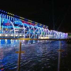 Projeto de Fonte de Dança de Música Colorida com Desempenho de Luzes LED