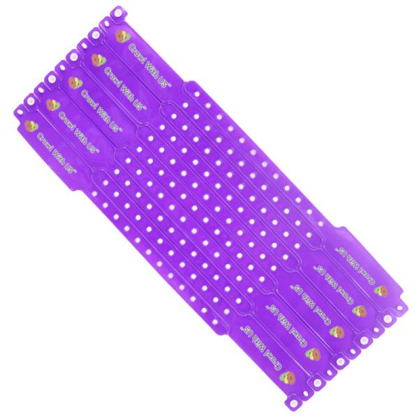 Специализированные виниловые браслеты для мероприятия Белый Красный Синий Печать Передача тепла