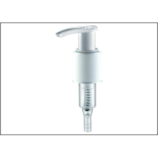 JL-JS302A Left-right  Lock Up Lotion Pump Smooth, Aluminum, Ribbed Lotion Dispenser Pump