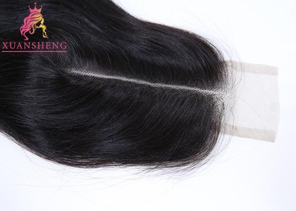 Deep Middle Part Kim Closures 2x6 Straight 100 Unprocessed Human Hair Closure