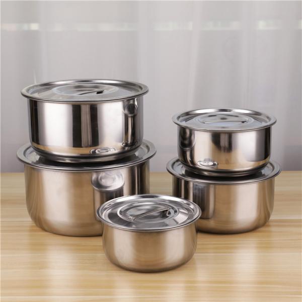 Cooking Pot 410 Stainless Steel Cookware Set Kitchen Soup Stock Pot Set