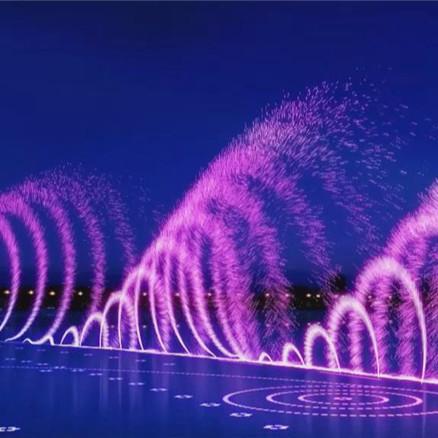 Stainless Color Change Modern 3D Digital Swing Fountain Nozzle Water Fountain