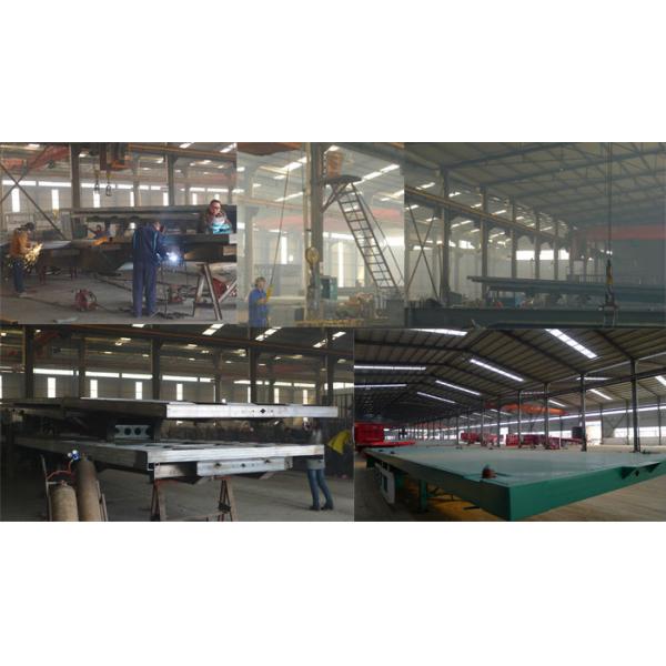 20 Feet And 40 Feet Flat Deck Semi Trailer Trucks With 12 Tires Cimc Sinotruk