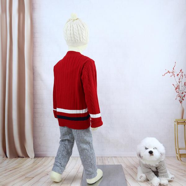 In Stock 90-150 Size Old Fall Winter Kids Toddler Cardigans Baby Boys Buttons Knit Coat Toddler Sweaters