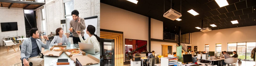 Подвесная светодиодная подвесная панельная лампа с 50W 60W 75W Smart Dali 0-10V затемнение для офиса гостиничного лобби