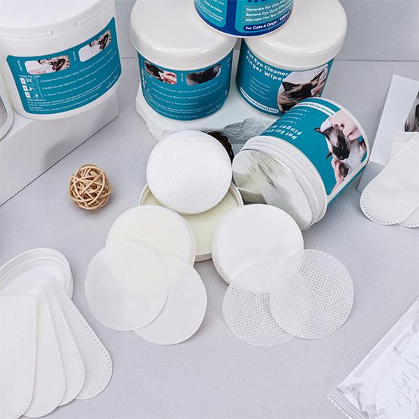 Des lingettes sèches et humides pour animaux de compagnie de 4,5 cm, 5 cm, 5,5 cm et 6 cm. Des serviettes de nettoyage pour dents de chien.