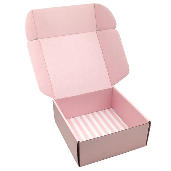 Caja de correo de cartón corrugado personalizada para bolso de mano para mujeres, cuidado de la piel, cosméticos, pequeños productos de belleza, embalaje de envío de suscripción
