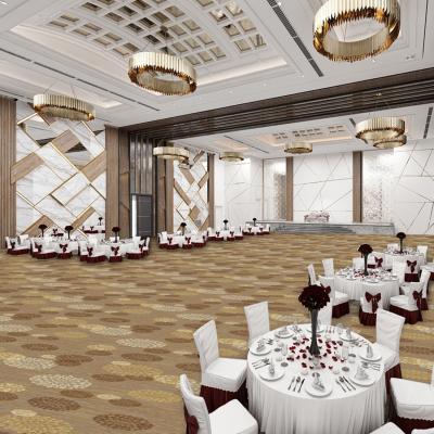 Bfl-S1 80% Wool 20% Nylon Woven Axminster Carpet For Hall Decorative