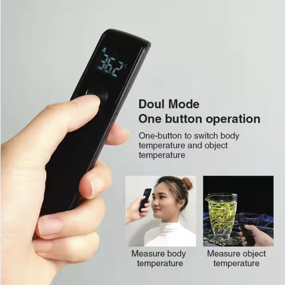 Infrared No Touch Forehead Thermometer With LCD Display 0.4 - 1 Inch Measurement Distance