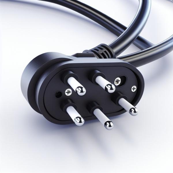 VDE Certified EU 3-Pin Power Cord with Schuko Plug