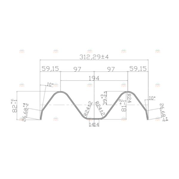 Customized 3-4mm Reducer Drive Guard Rail Forming Machine