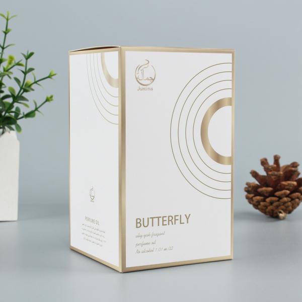 Boîtes d'emballage de parfum personnalisées avec revêtement UV en carton blanc pour parfums