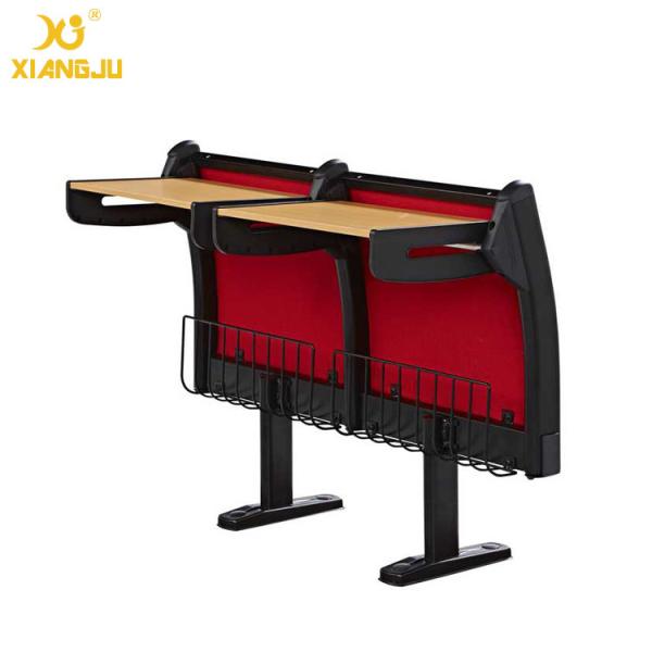 Upholstery Fabric University Steel Book Holder College Classroom Seating With Writing Desk