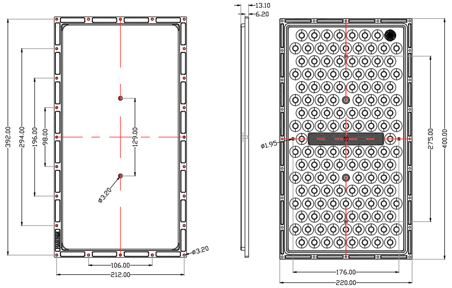 Высокопроизводительные световые аксессуары Линзы SMD Модуль Ip65 100w 500w Дорожная лампа с светодиодом Компоненты светодиодного модуля Линза