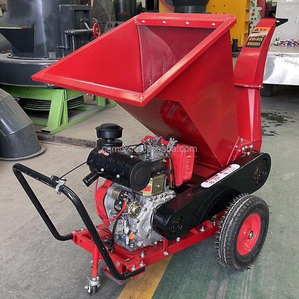 12cm Blade Crusher 192f Gasoline Tree Grinder for Horizontal Tree Branch Shredding