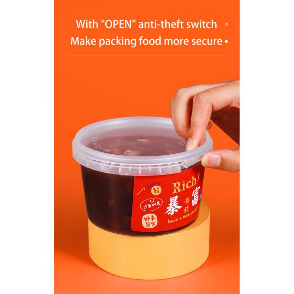 Пищевой класс круглый уплотненный контейнер для упаковки продуктов питания банка с противоугонной крышкой кухня классический дизайн стиль CLASSIC