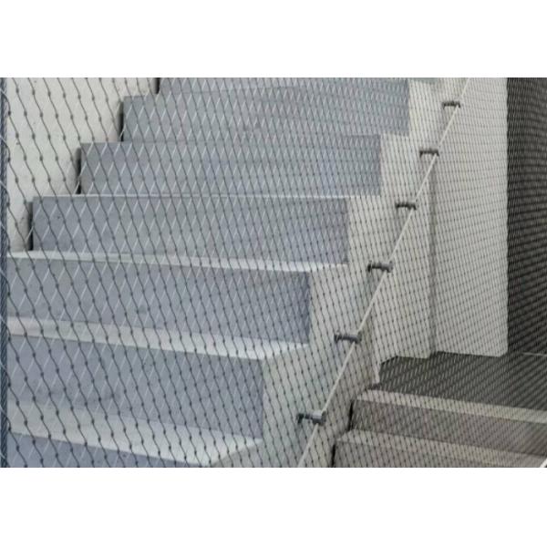 1.5 mm de malla de cable de barandilla malla de cuerda de acero con 50 mm * 50 mm de apertura
